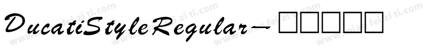 Ducati Style Regular字体转换